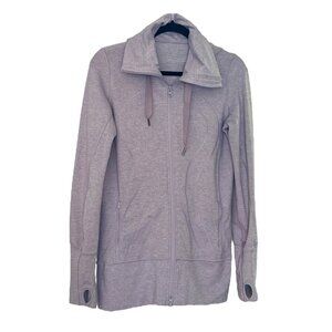 Lululemon Stride Hooded Jacket Heather Lilac Purple 8